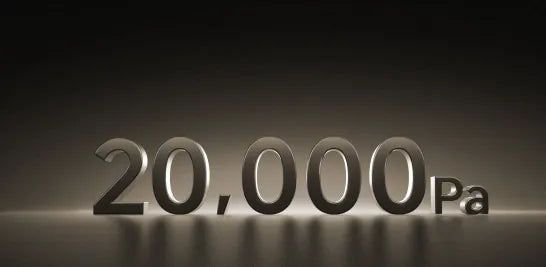 Sterke zuigkracht van 20.000 Pa voor vlekkeloze resultaten