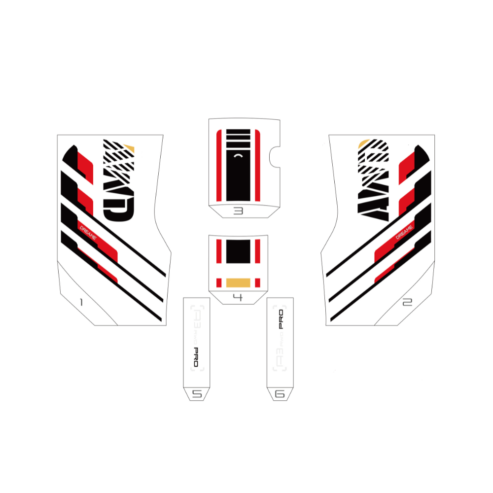 Dreame Decoratieve Stickerset voor  A3 AWD Pro Serie (1 set)