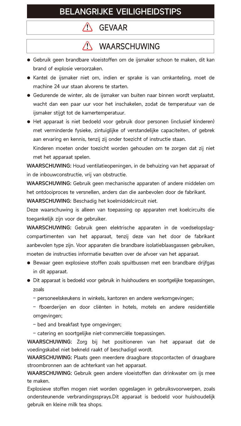 Waarschuwingen en veiligheidsinformatie