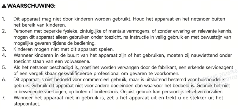 Waarschuwingen en veiligheidsinformatie