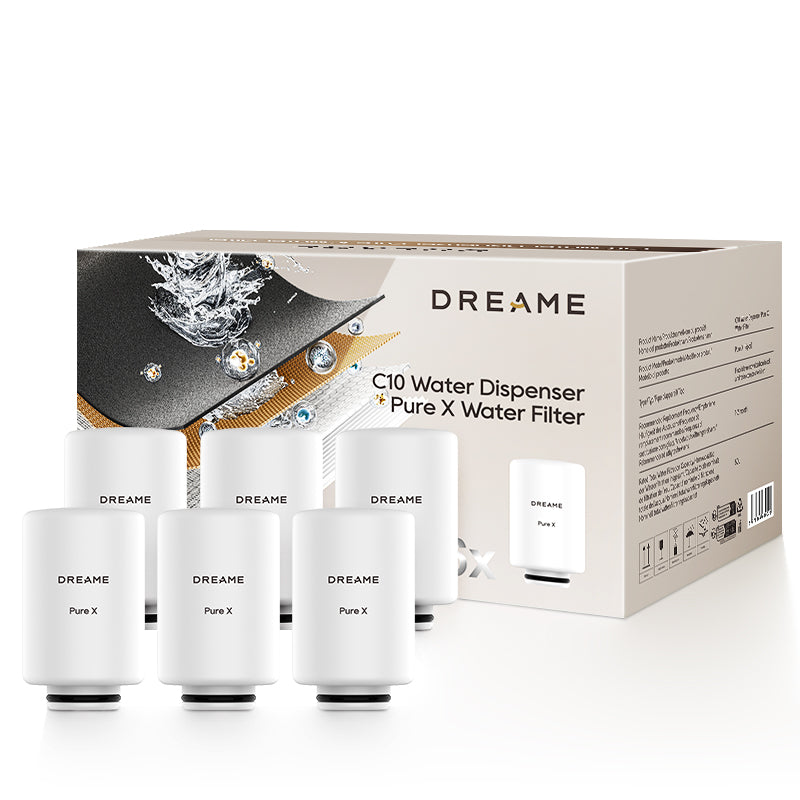 Set van 6 vervangingsfilters voor waterfilters C10