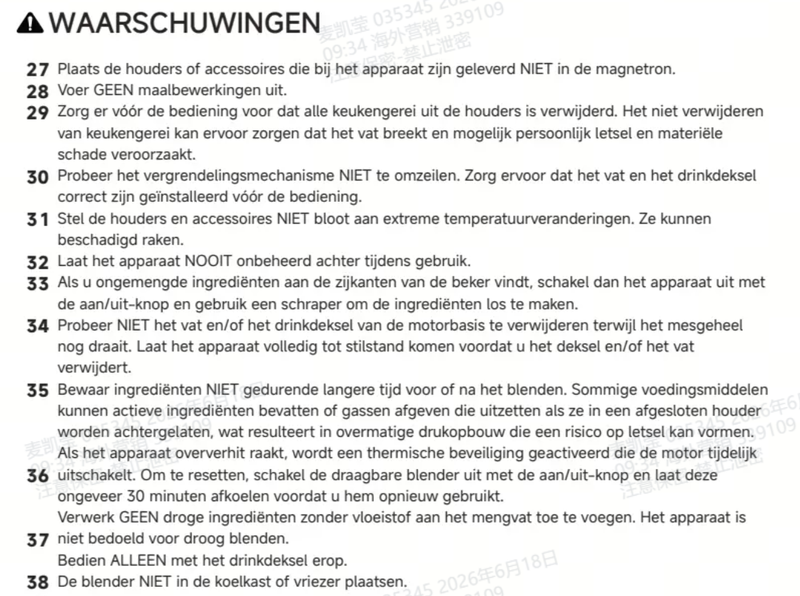 Waarschuwingen en veiligheidsinformatie