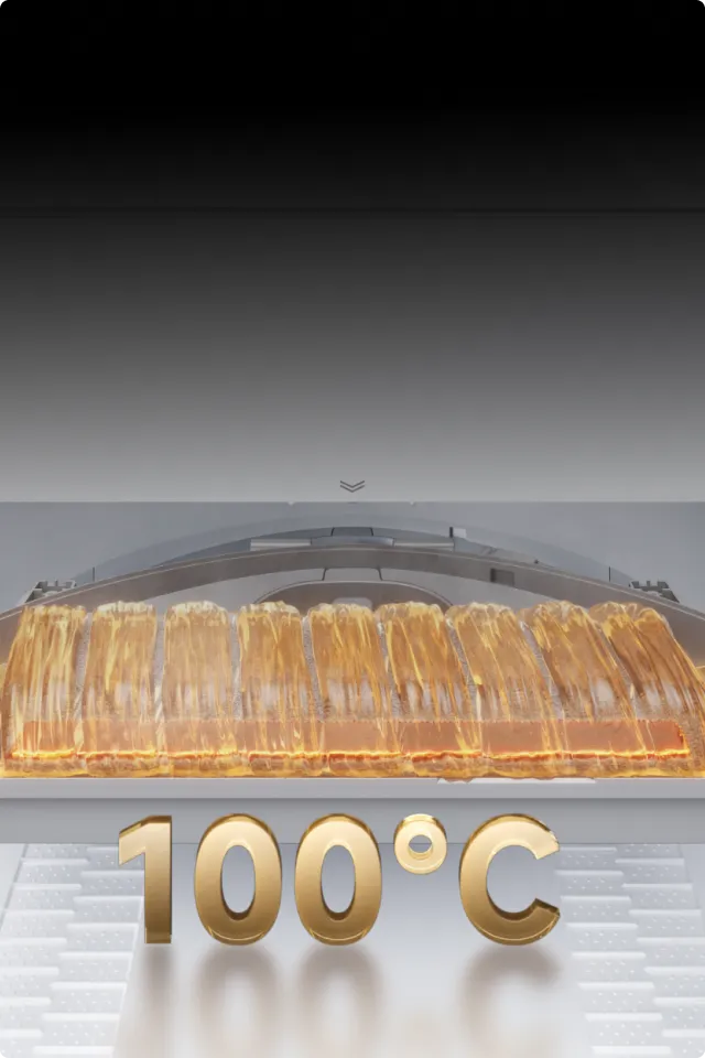 ThermoHub zelfreinigingssysteem voor dweil met 100°C heet water