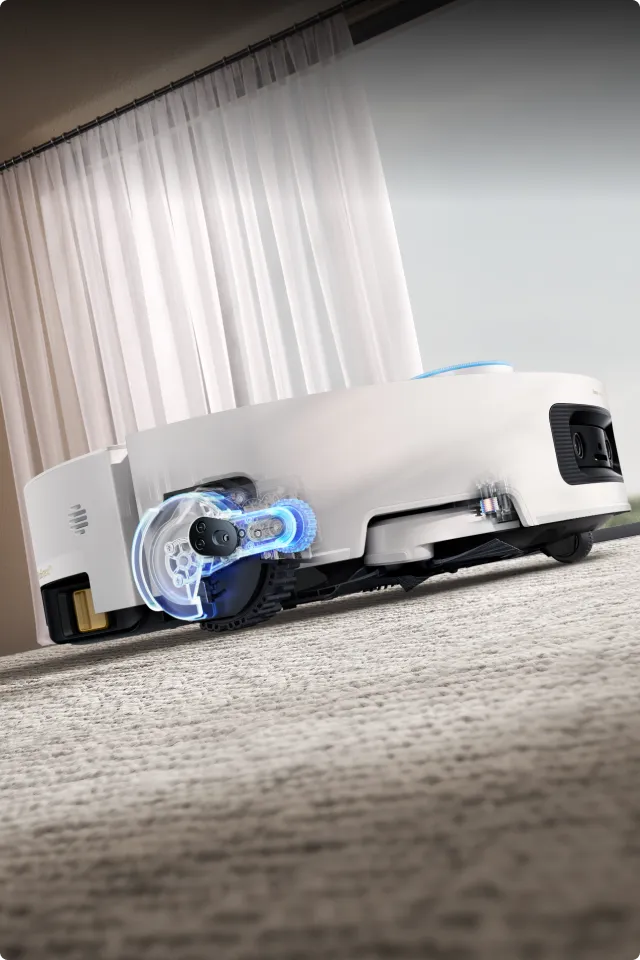 Triple-Wheel AgiLift chassis voor soepele en stabiele beweging