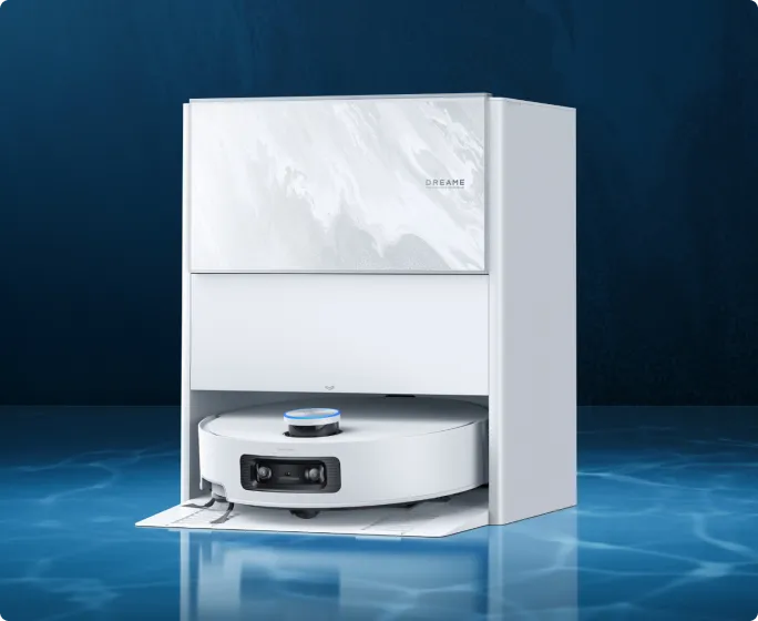 Dreame Aqua10 Ultra Track Complete – robotstofzuiger met marmertextuurpaneel, gouden aders, vlek- en krasbescherming