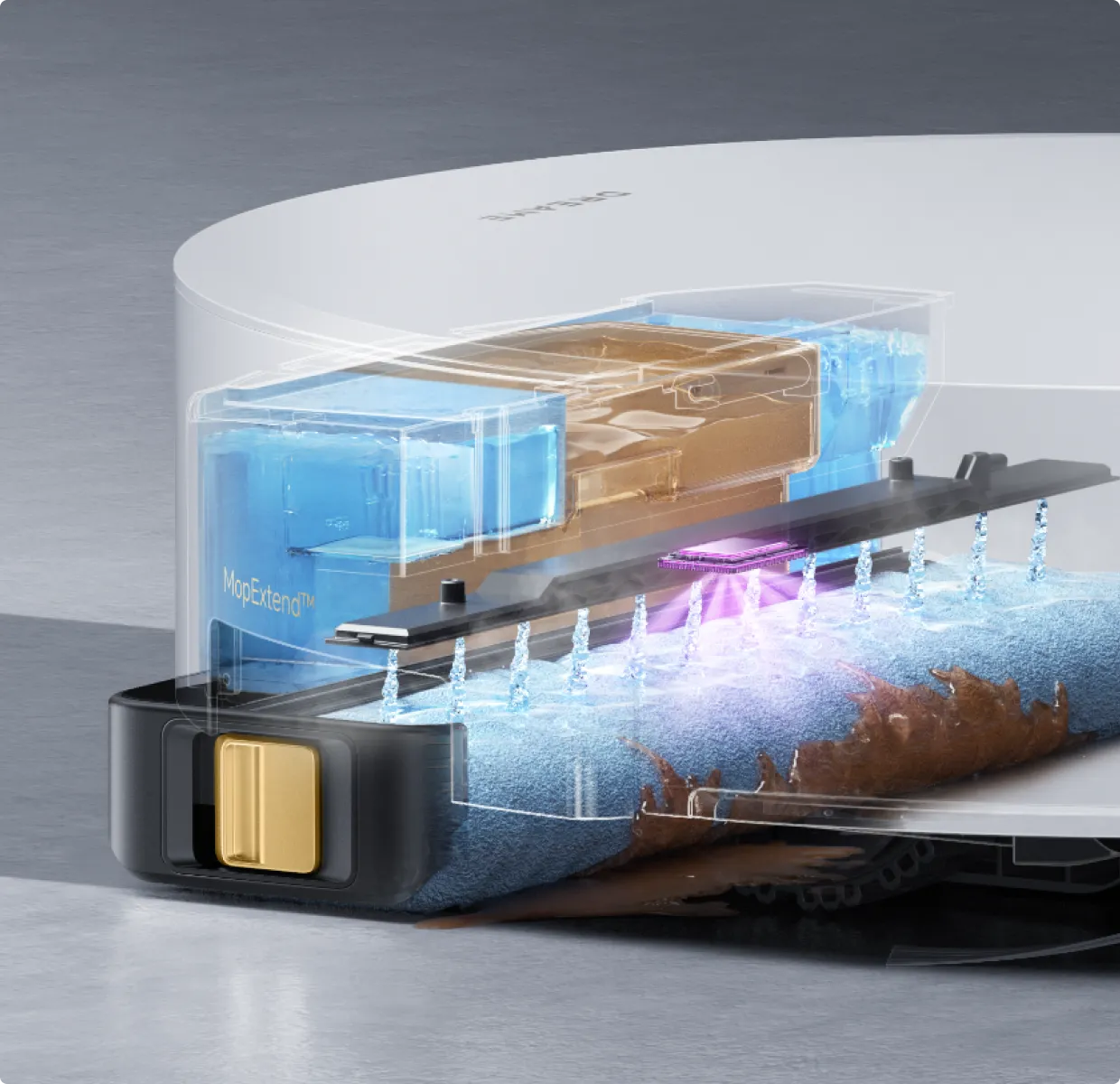 Dreame Aqua10 Ultra Track Complete reinigt met constante temperatuur en hoge druk voor grondige resultaten