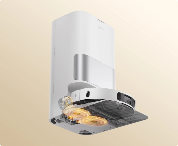 Automatisch drogen van dweil met lucht