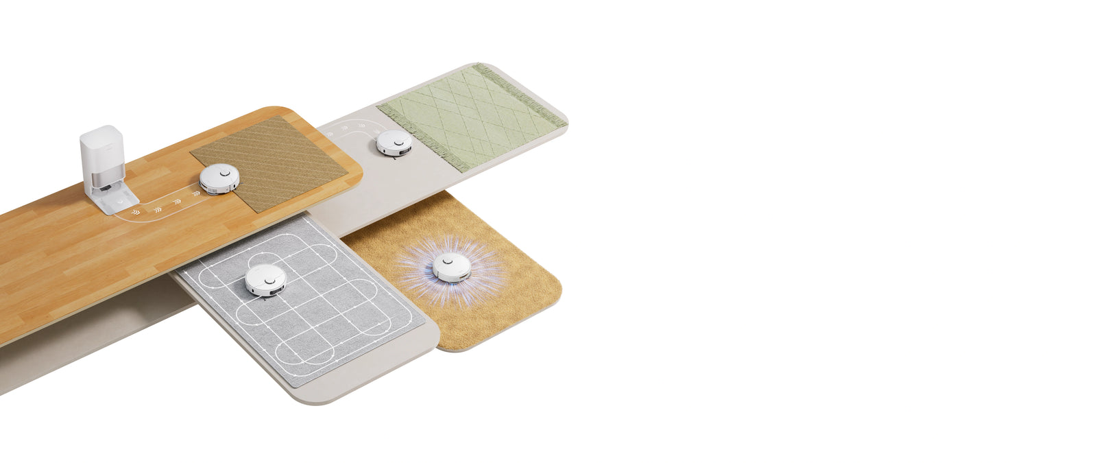 Slimme reiniging voor verschillende tapijten