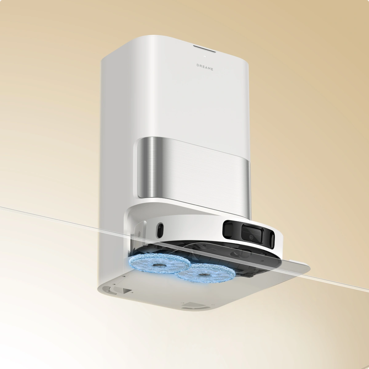 Automatische reiniging <br>van dweilpad