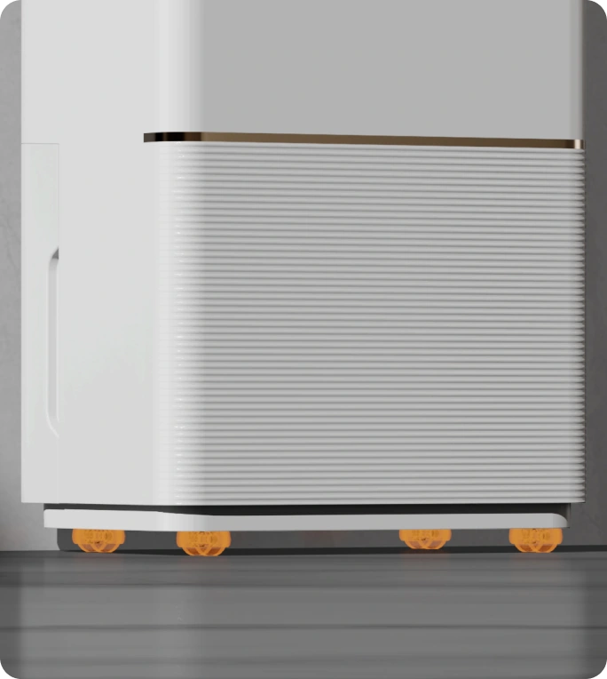 Stille omnidirectionele wielen voor <br class="dd20c-small-hide">moeiteloze verplaatsing
