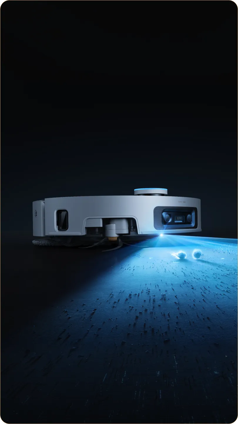 Dreame X60 Pro Ultra Complete met AI OmniSight System 3.0 onthult verborgen vuil voor vlekkeloze dieptereiniging.