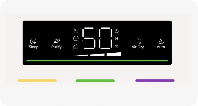 Slim full‑screen HD‑display