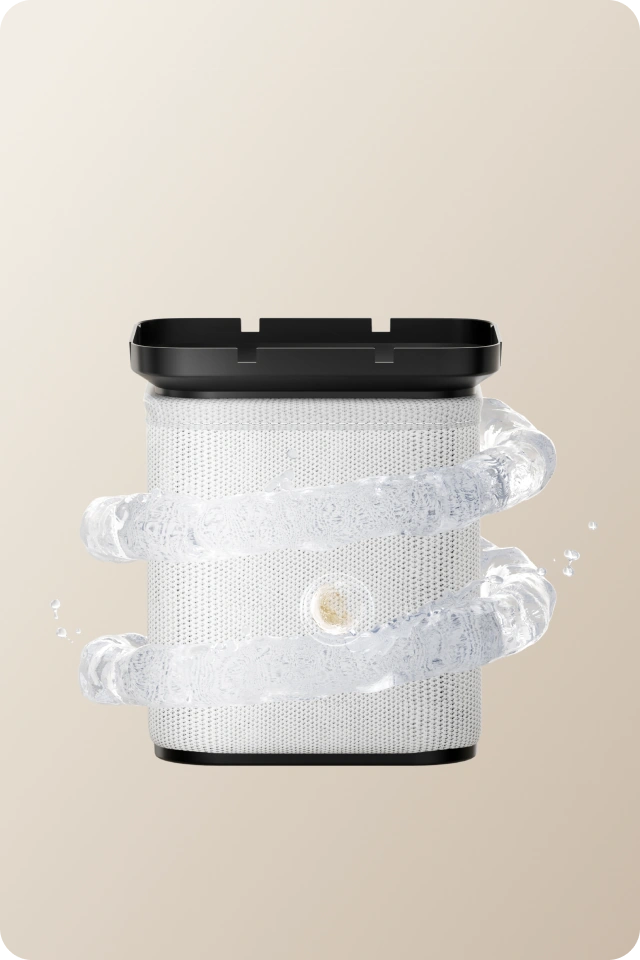 3D‑wasbaar antibacterieel filter