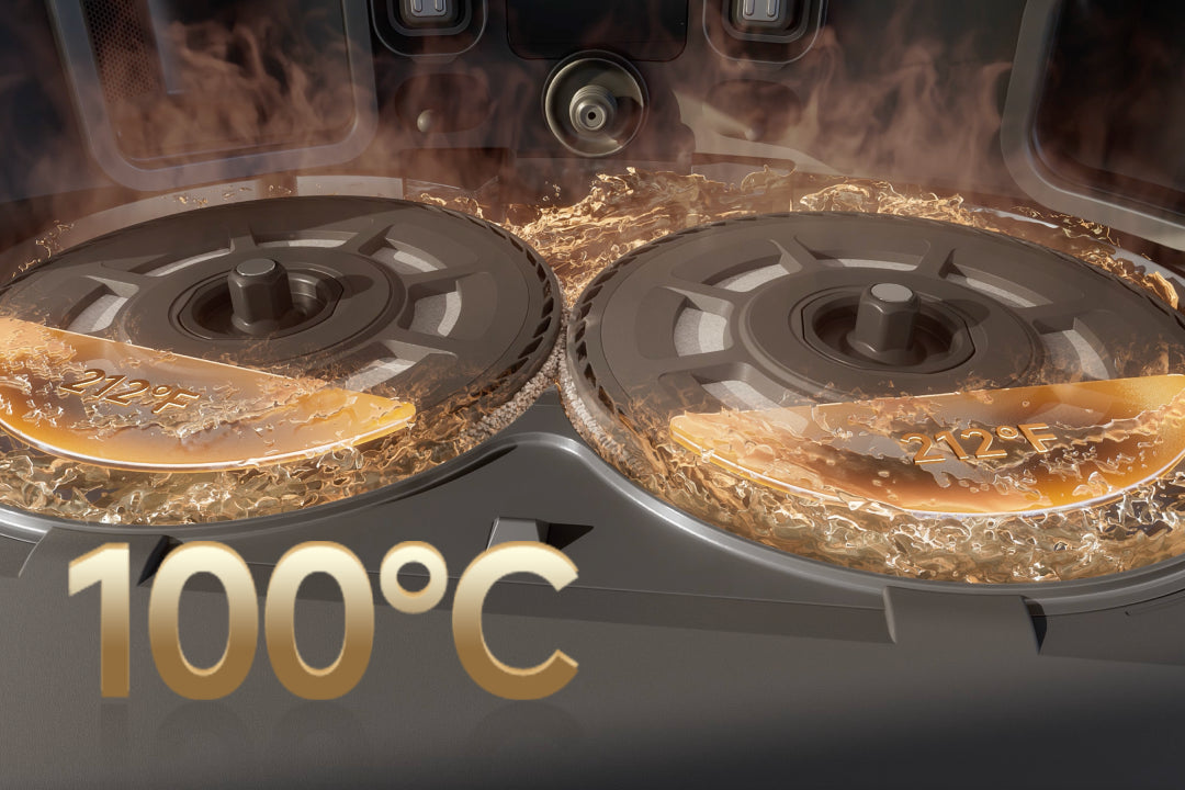 ThermoHub 100 °C zelfreiniging van dweil