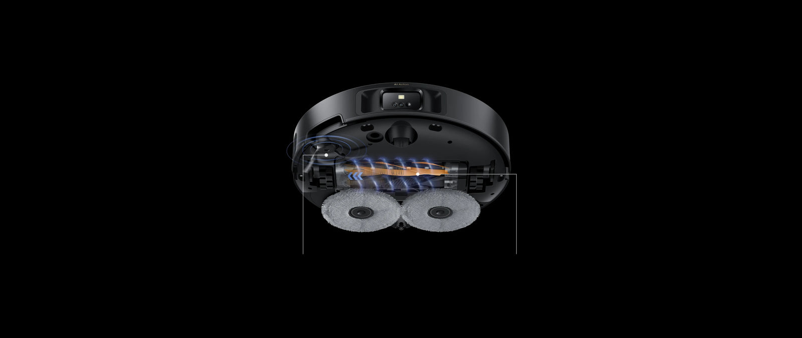 Dreame Matrix10 Pro robotstofzuiger Zwart, 0 % verstrengeling bij zijborstel en DuoBrush voor ononderbroken reiniging.