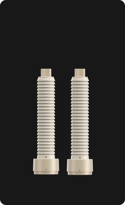 2x Krulstaaf