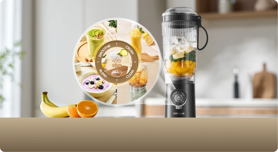 Dreame Portable Blender met 5 vooringestelde functies voor optimaal gebruiksgemak in de keuken