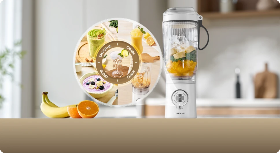 Dreame Portable Blender met 5 vooringestelde functies voor optimaal gebruiksgemak in de keuken