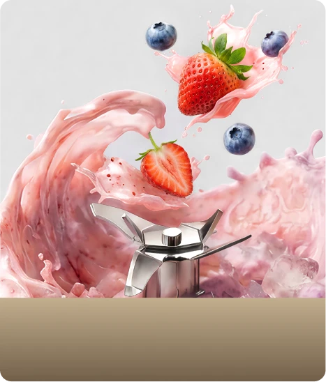 Verse smoothies in slechts 15 seconden met de krachtige messen van de Dreame Portable Blender