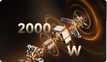 Krachtige 2.000W-motor