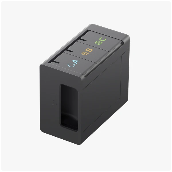 Module voor automatische afgifte van schoonmaakmiddel - drie compartimenten (vooraf geïnstalleerd)
x1