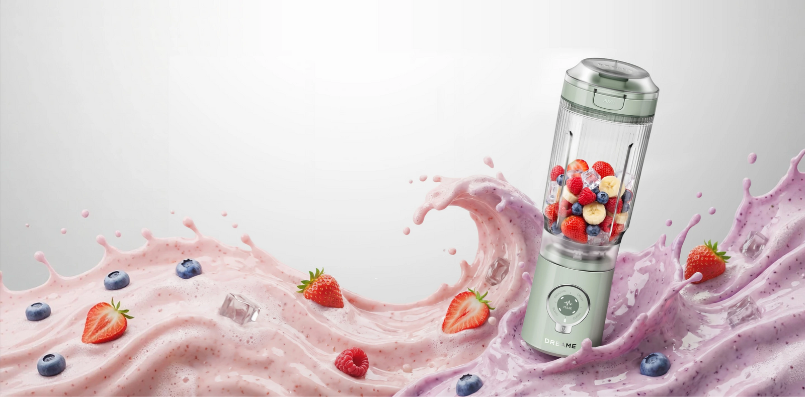 Dreame Portable Blender hogesnelheidsmixer met krachtige motor voor fluweelzachte smoothies