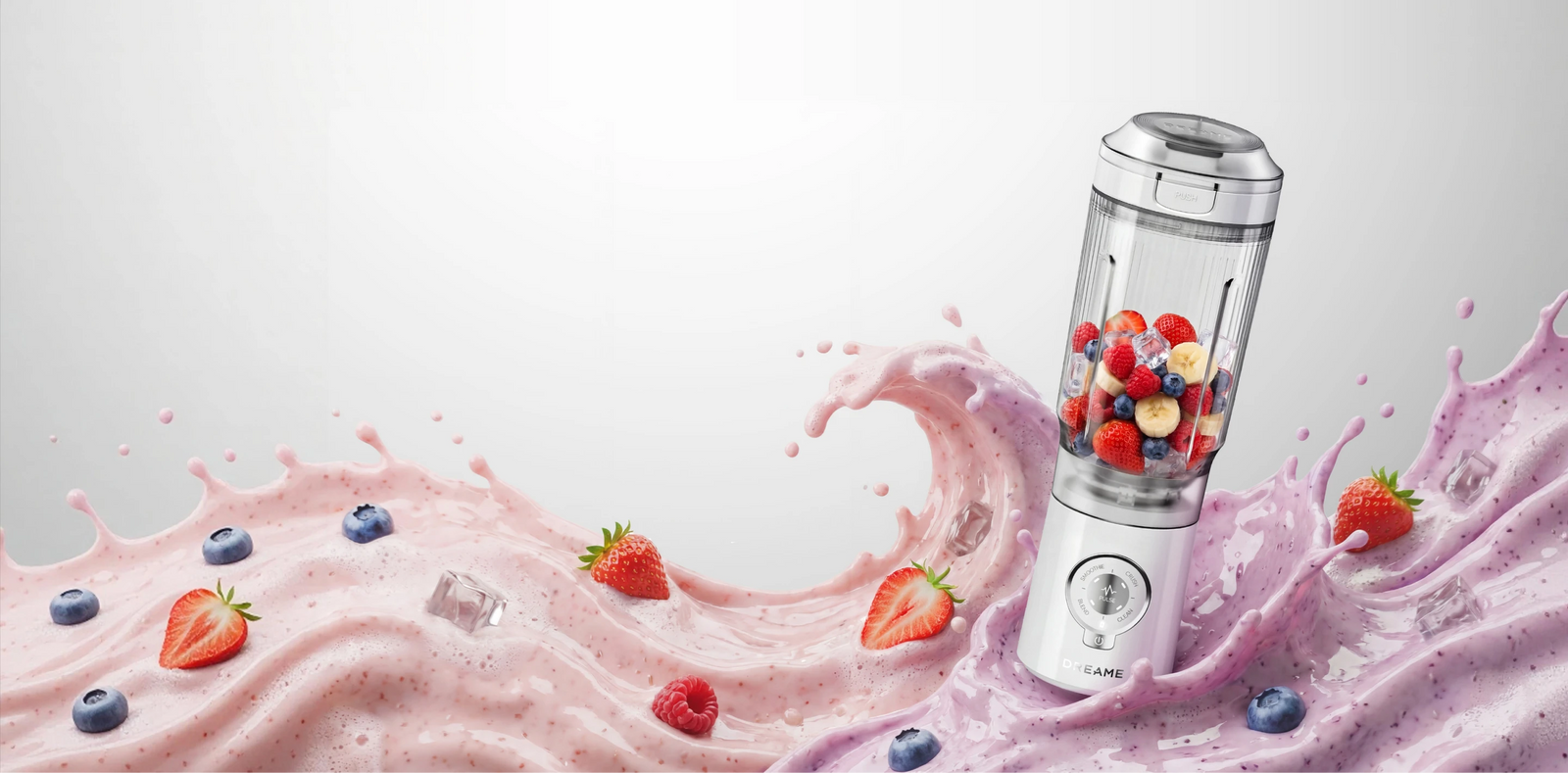 Dreame Portable Blender hogesnelheidsmixer met krachtige motor voor fluweelzachte smoothies