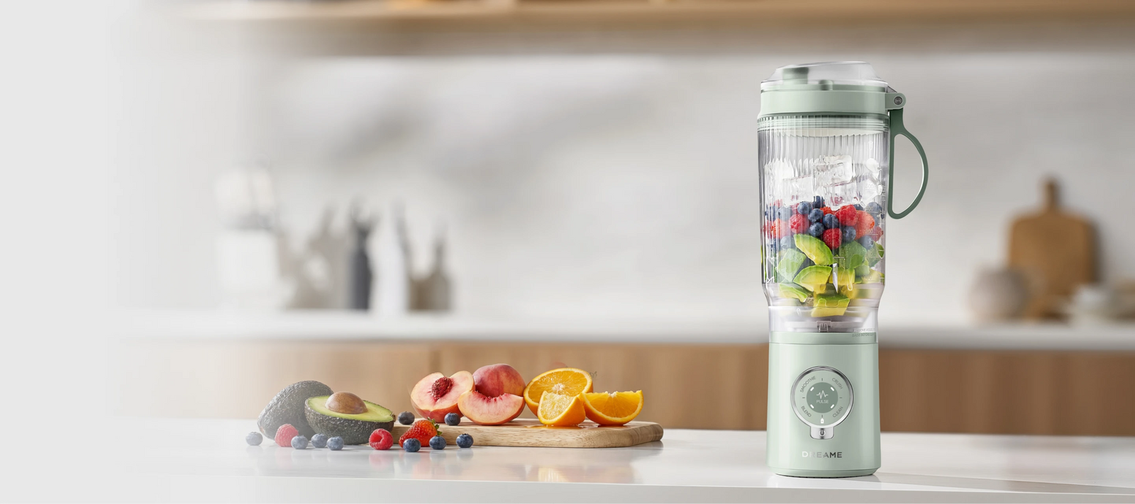 Dreame Portable Blender wereldwijd merk met compact ontwerp voor ruimtebesparend opbergen