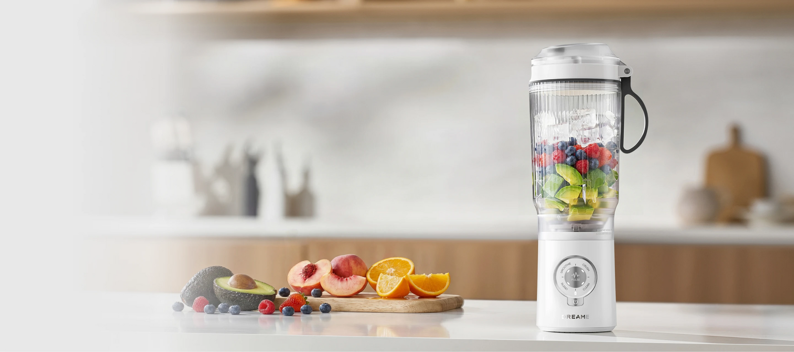Dreame Portable Blender wereldwijd merk met compact ontwerp voor ruimtebesparend opbergen