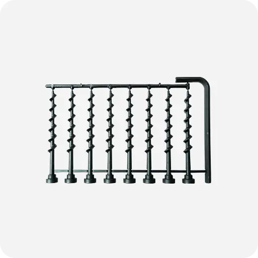 Schroeven × 8 &amp; inbussleutel × 1