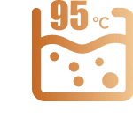 Heet wassen op 95 °C*