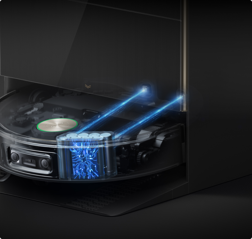 Dreame X60 Pro Ultra Complete met PowerMaster Core Tech voor ononderbroken prestaties en intelligente reinigingswerking.