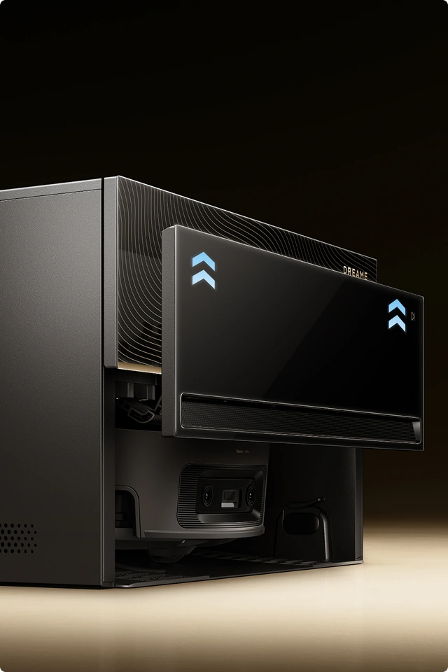 Slimline‑basisstation met autom. luik