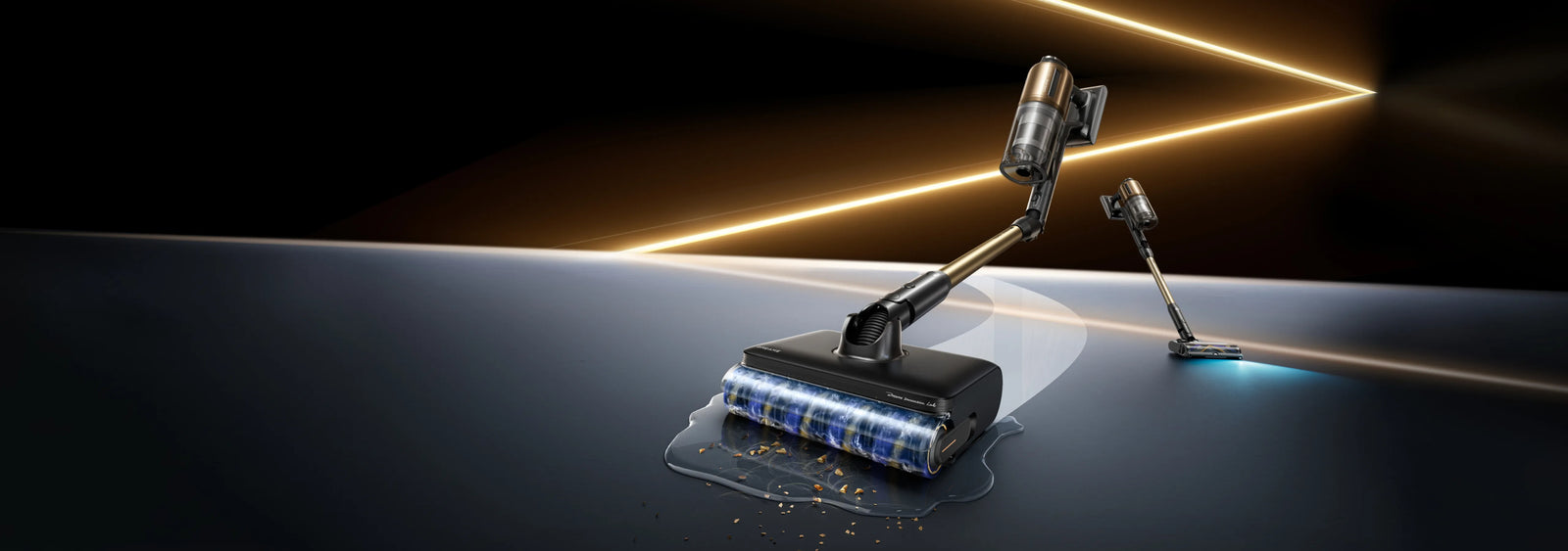 Dreame   Z30 Pro Aqua-A Steelstofzuiger met natreinigingsfunctie voor een complete reiniging.