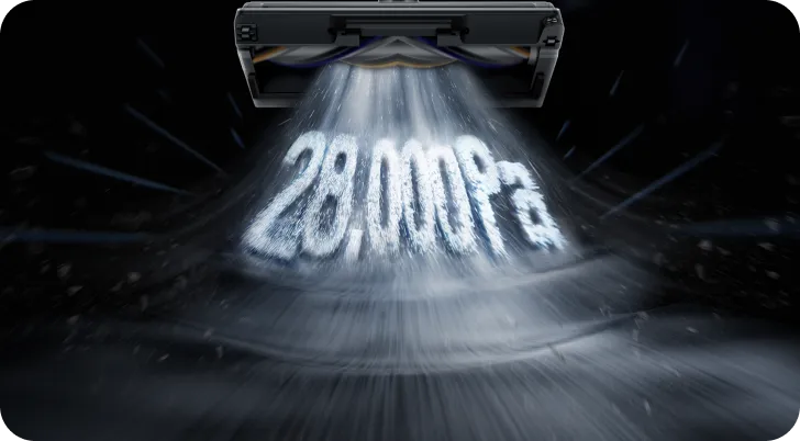 Dreame Z30 Pro Aqua-A Steelstofzuiger met natreinigingsfunctie met krachtige 28000Pa zuigkracht voor diepe reiniging.